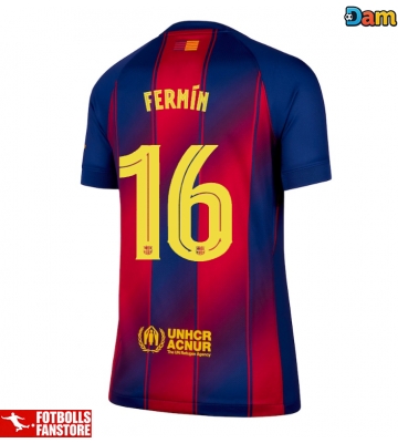 Barcelona Fermin Lopez #16 Hemmatröja Dam 2025-26 Kortärmad